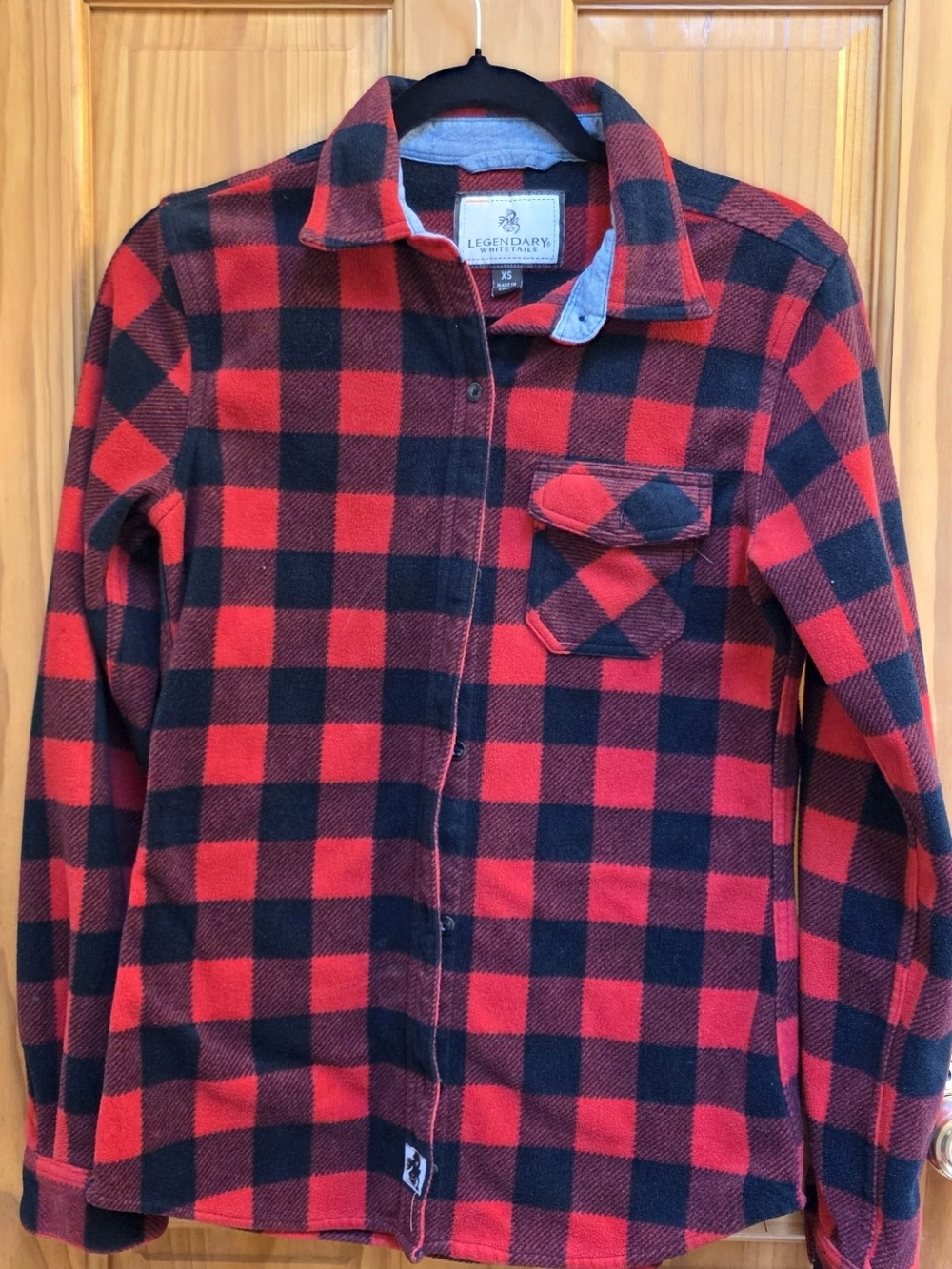 Legendary Whitetails Kids Red & Black Buffalo Plaid Shirt Jacket